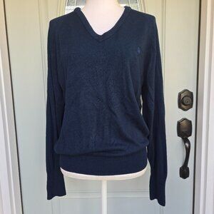 Christian Dior Vintage Navy V-Neck Sweater